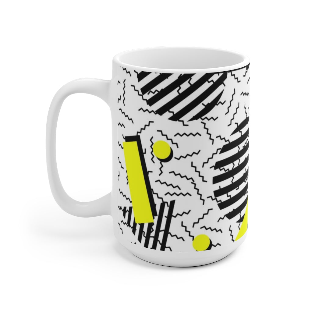 Retro Vintage 80s Fashion Style White Ceramic Mug-Phoenix Styles