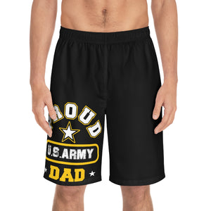 Proud U.S Army Dad Board Shorts-Phoenix Styles