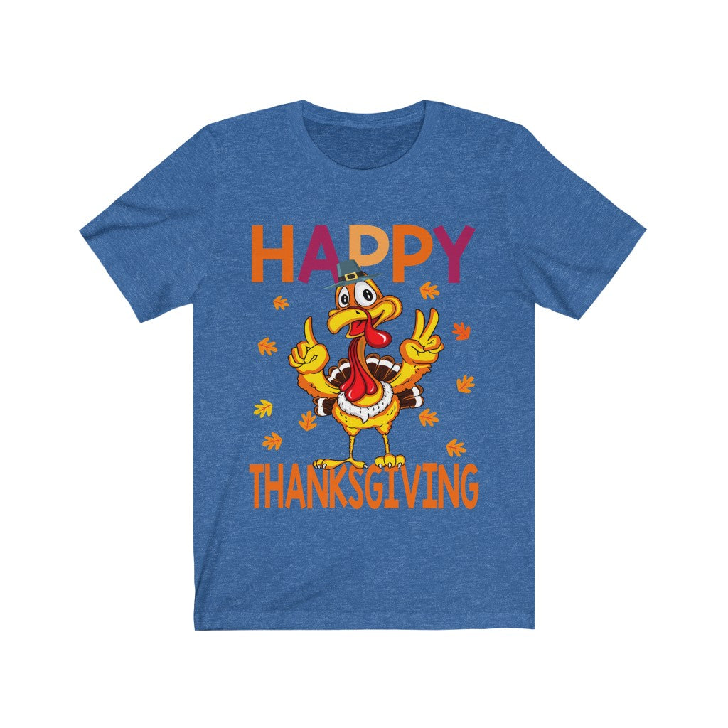 Happy Thanksgiving Unisex Jersey Short Sleeve Tee-Phoenix Styles