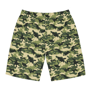 Proud Army Husband Camoflauge Back Board Shorts-Phoenix Styles