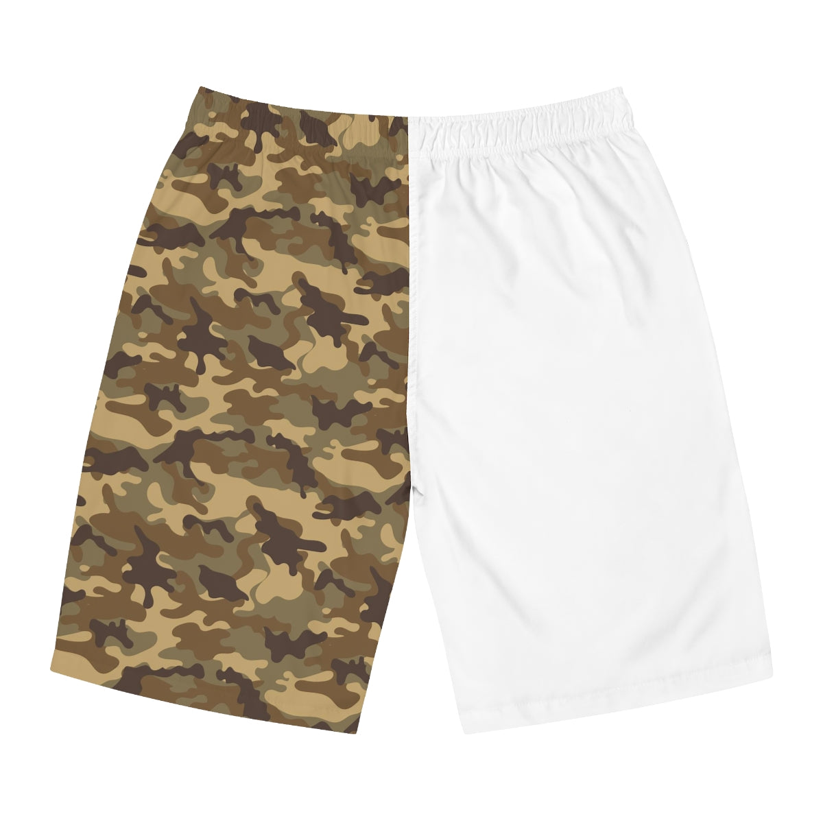 Proud Veteran Camo Shoes White Board Shorts-Phoenix Styles