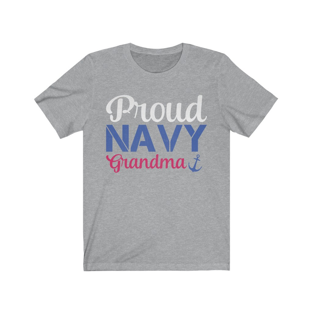 Proud Navy Grandma Jersey Short Sleeve Tee-Phoenix Styles