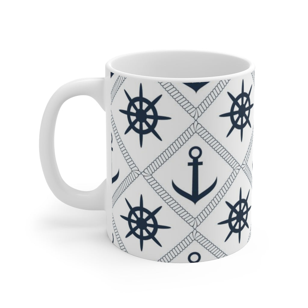 Anchor And Steering Wheel Mug-Phoenix Styles