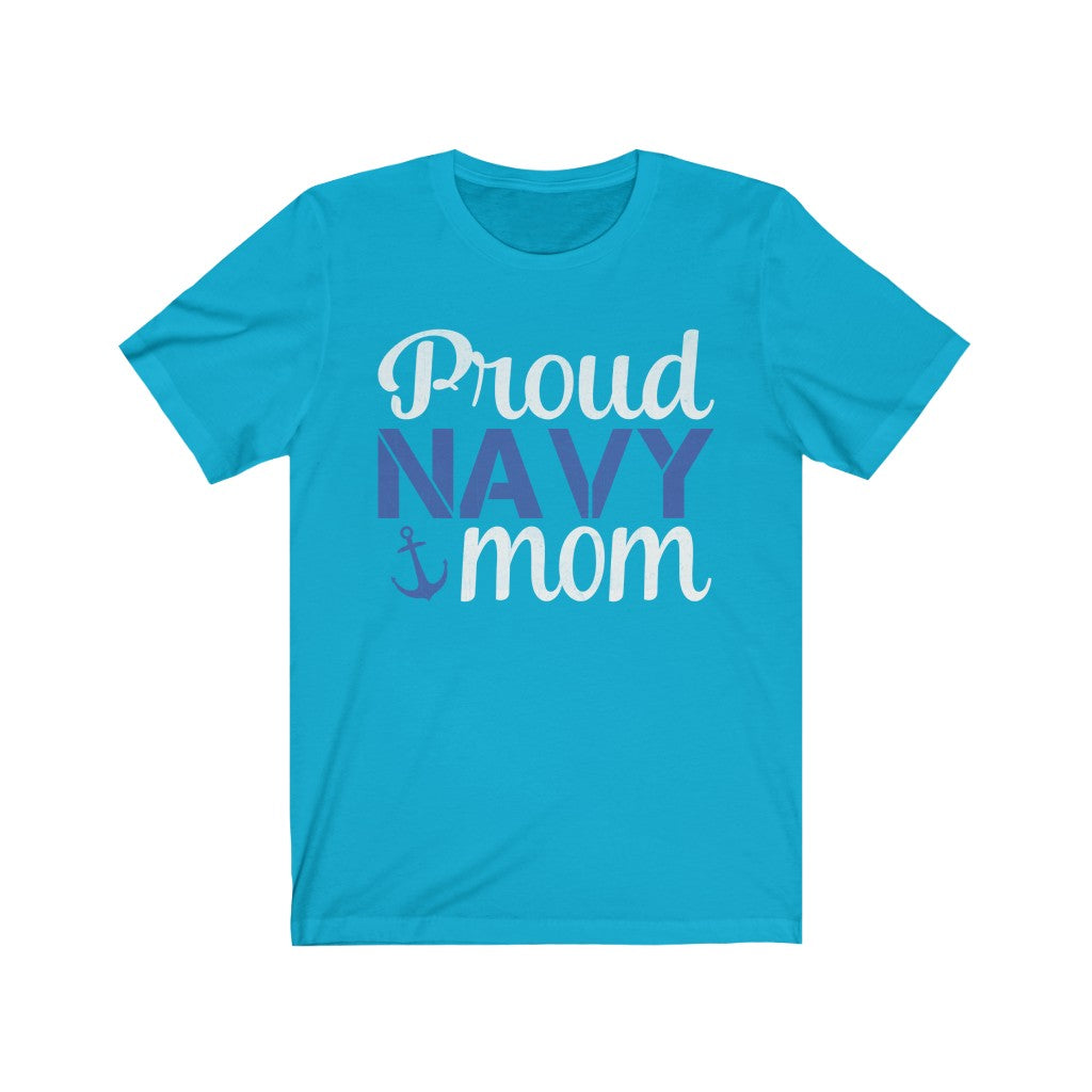 Proud Navy Mom Jersey Short Sleeve Tee-Phoenix Styles