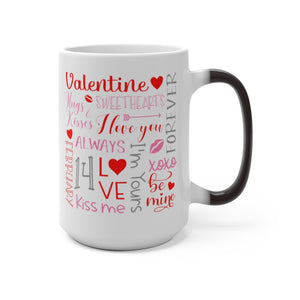 Valentine Day Color Changing Mug - Magic Mug - Unique Coffee Mug - Ceramic Coffee Mug - Valentines Day Mug - Best Friend Gift-Phoenix Styles