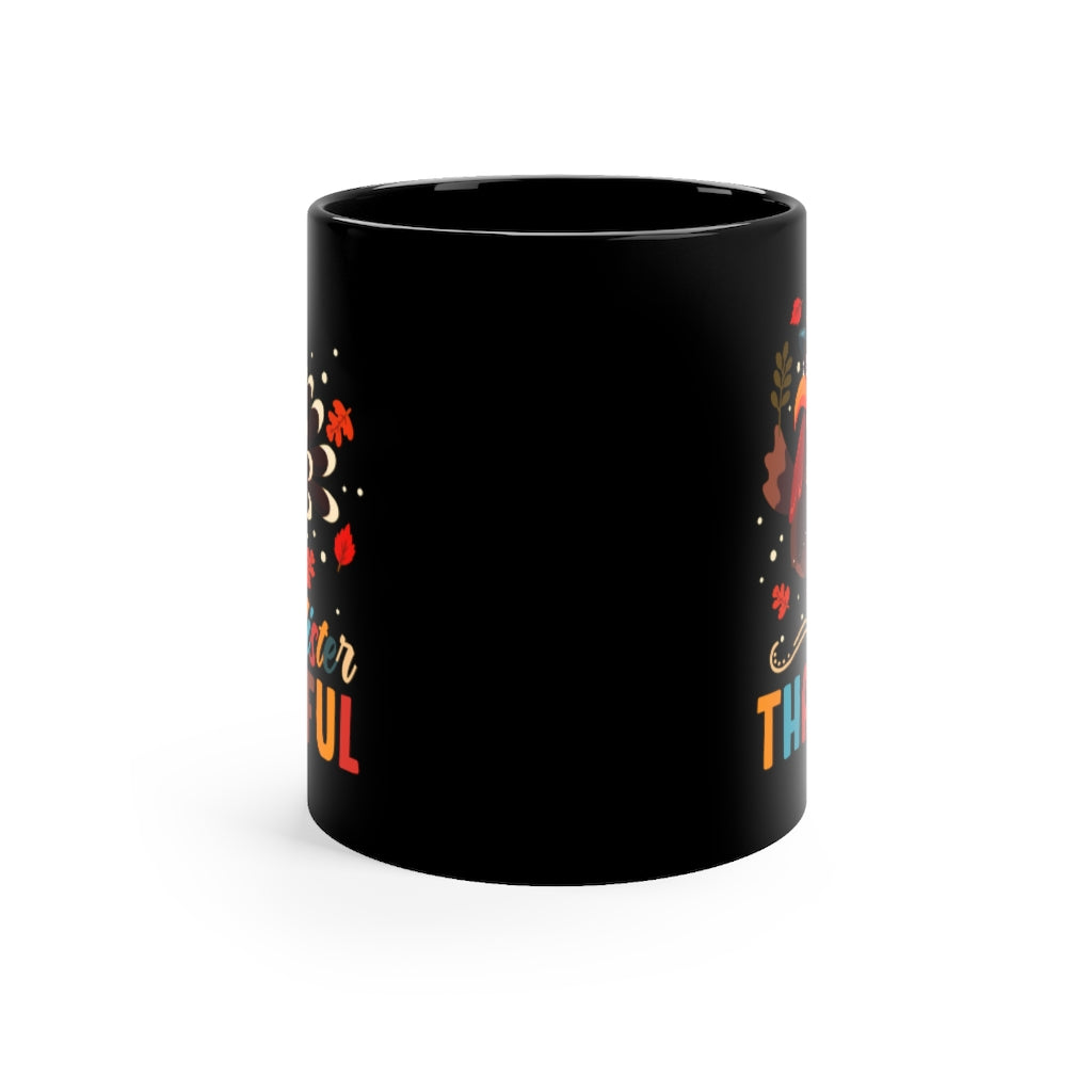 Mister Thankful Black Mug 11oz-Phoenix Styles