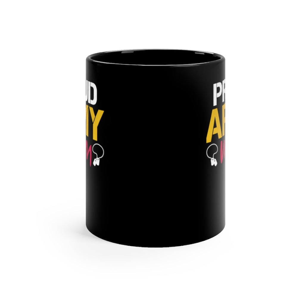 Proud Army Mom Black Mug 11oz-Phoenix Styles