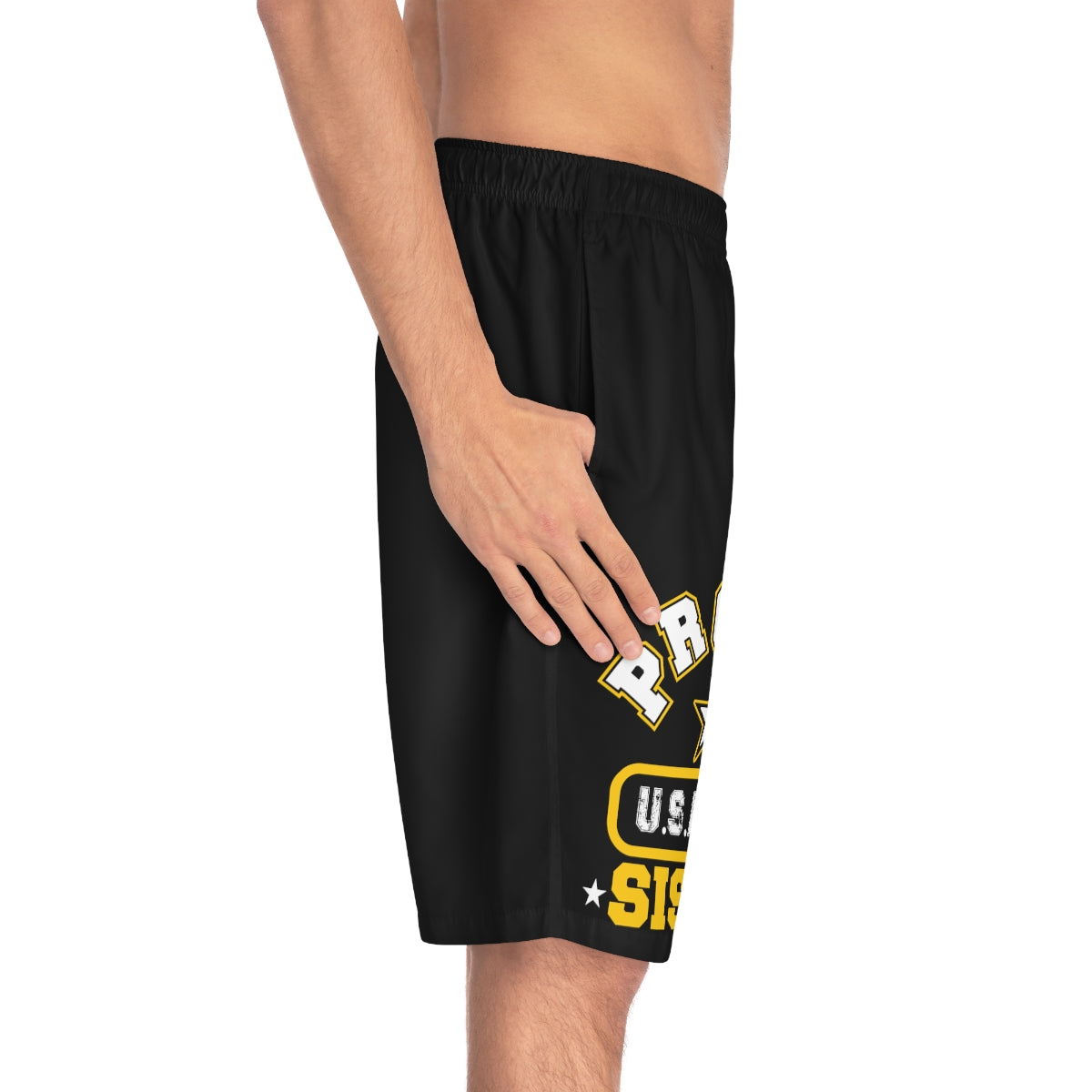 Proud U.S Army Sister Board Shorts-Phoenix Styles