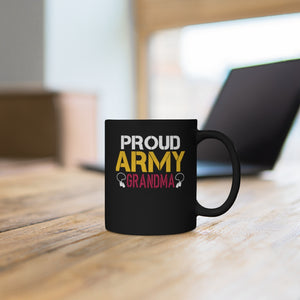 Proud Army Grandma Black Mug 11oz-Phoenix Styles