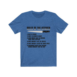 Rules Of The Kitchen Unisex Jersey Short Sleeve Tee-Phoenix Styles