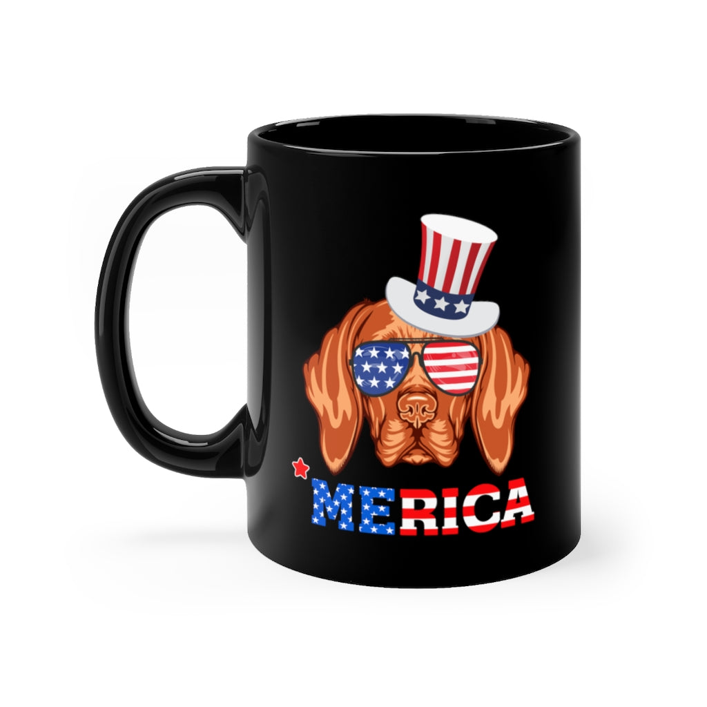 Vizsla Black Mug 11oz-Phoenix Styles