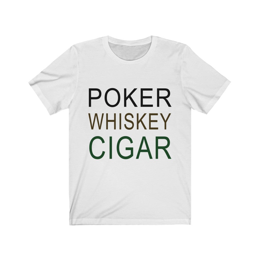 Poker Whiskey Cigar Tee-Phoenix Styles