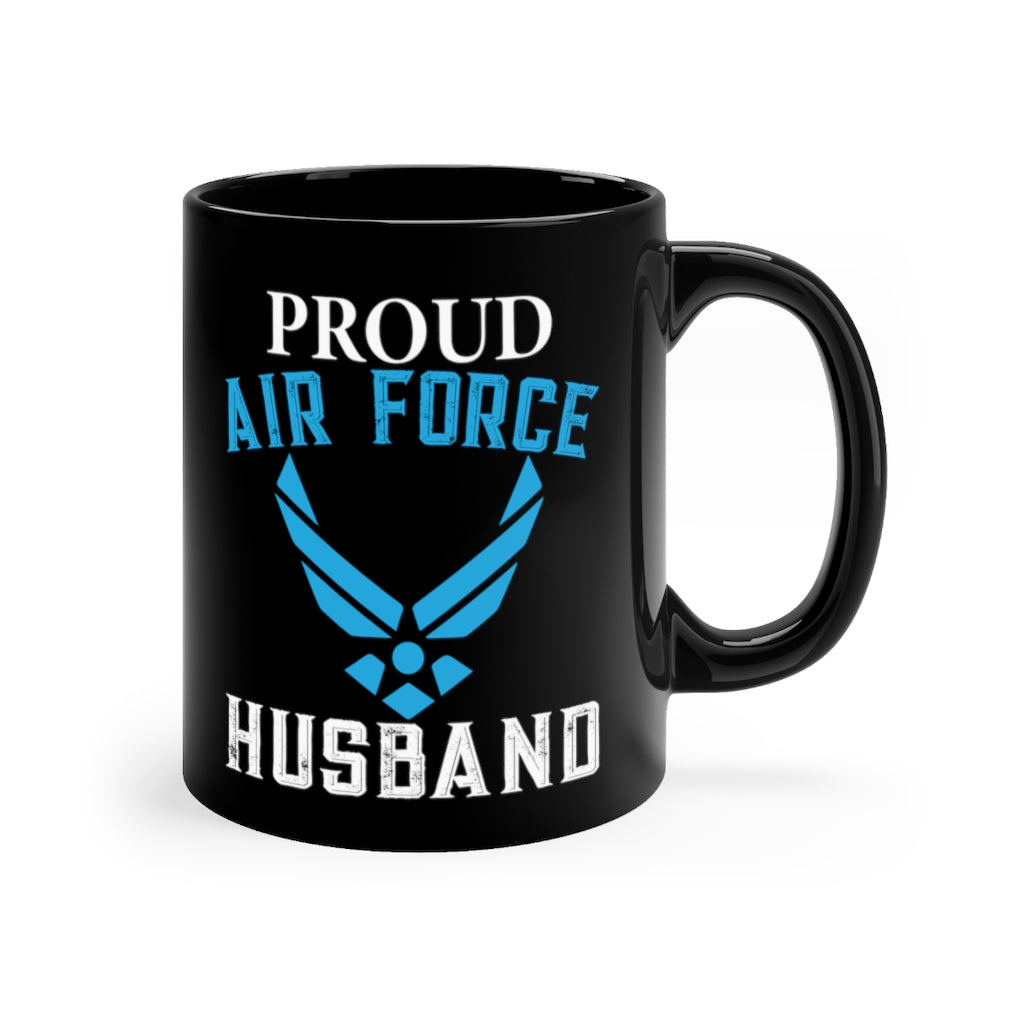 Proud Air force Husband Lack Mug 11oz-Phoenix Styles