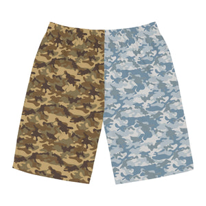 Multicolor Military Camo Board Shorts-Phoenix Styles