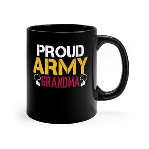 Proud Army Grandma Black Mug 11oz-Phoenix Styles