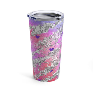 Blue Hearts Tumbler 20oz-Phoenix Styles