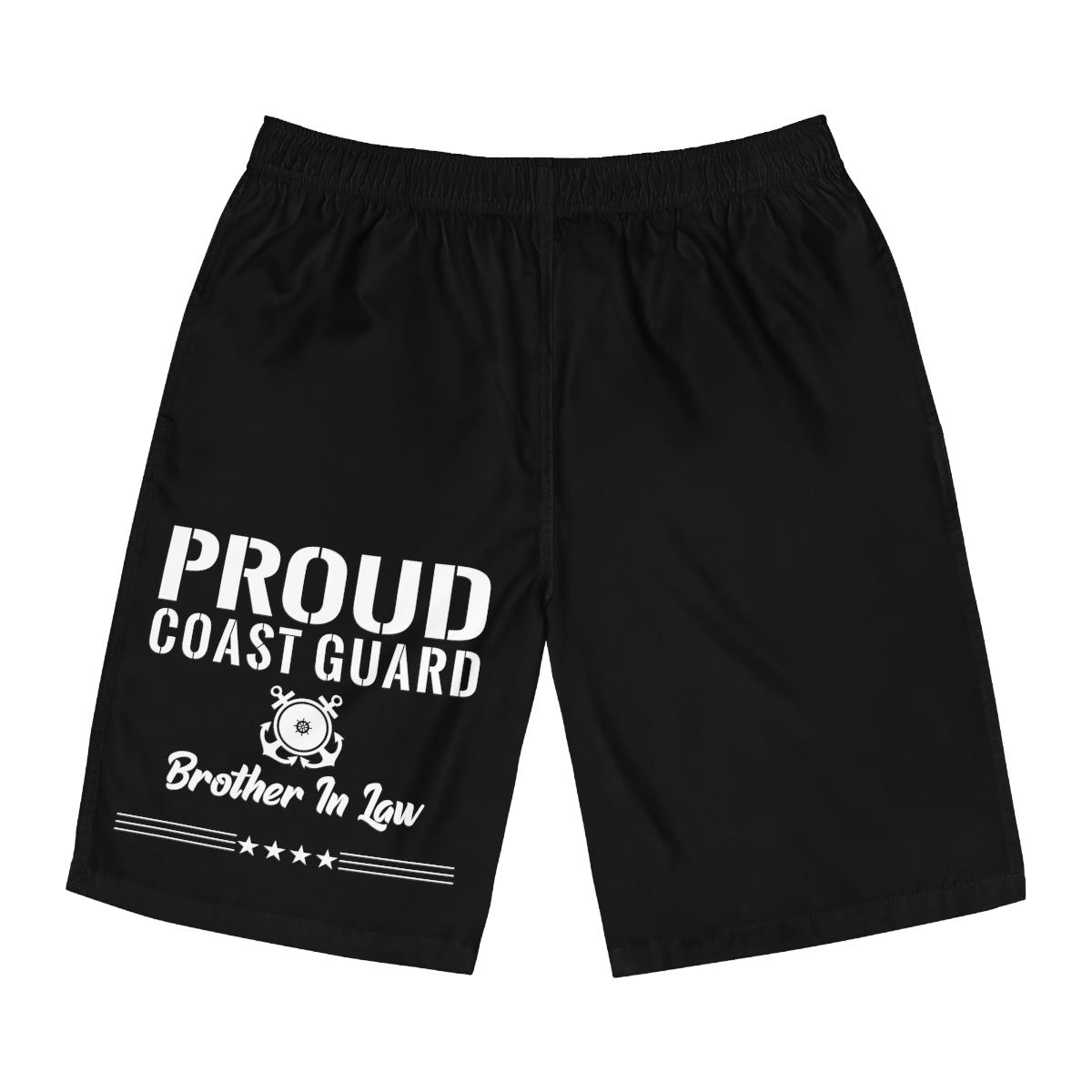 Proud Coast Guard Brother In Law Board Shorts-Phoenix Styles