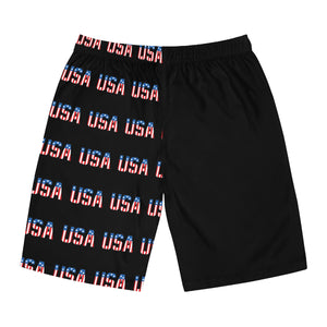 Proud Veteran Grandpa USA Board Shorts-Phoenix Styles