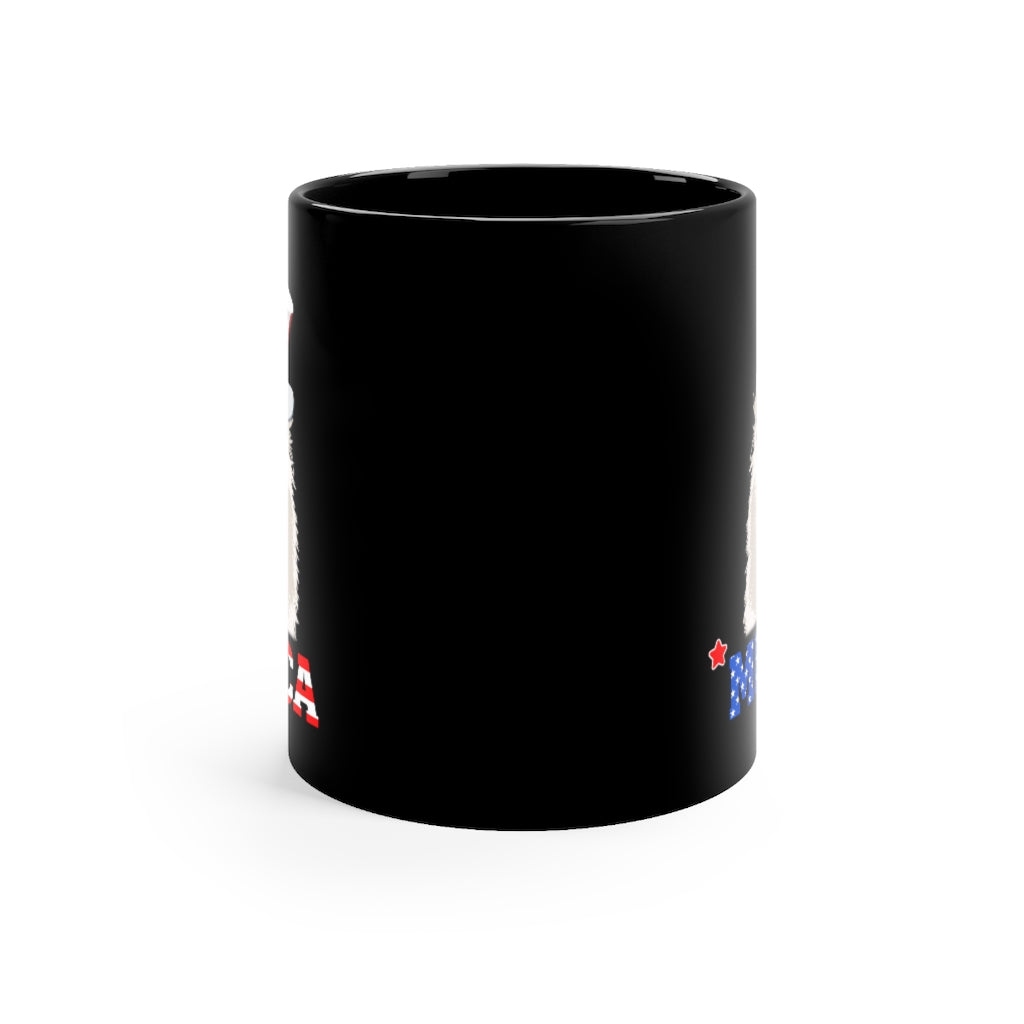 Samoyed Black Mug 11oz-Phoenix Styles