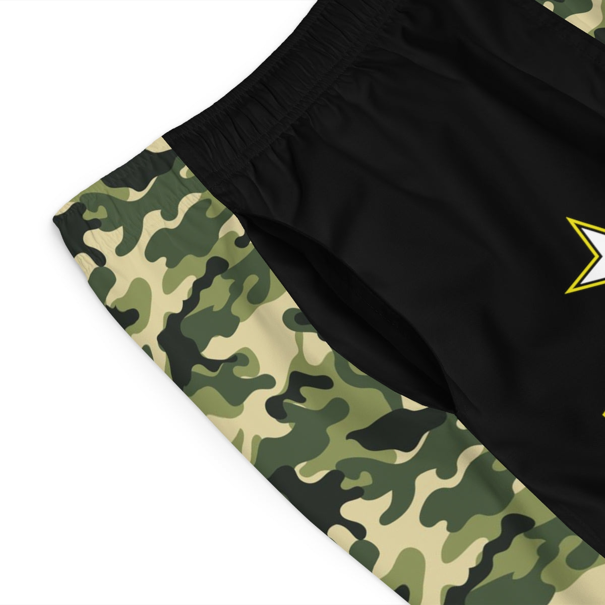 Proud Army Nephew Board Camoflauge Shorts-Phoenix Styles