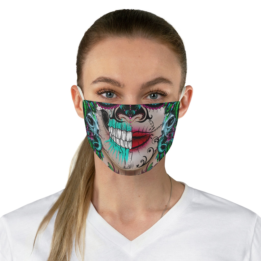 Sugar Skull Fabric Face Mask-Phoenix Styles