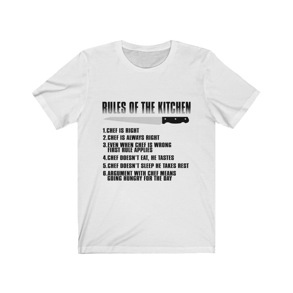 Rules Of The Kitchen Unisex Jersey Short Sleeve Tee-Phoenix Styles