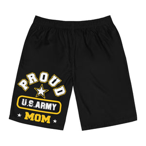 Proud U.S Army Mom Board Shorts-Phoenix Styles