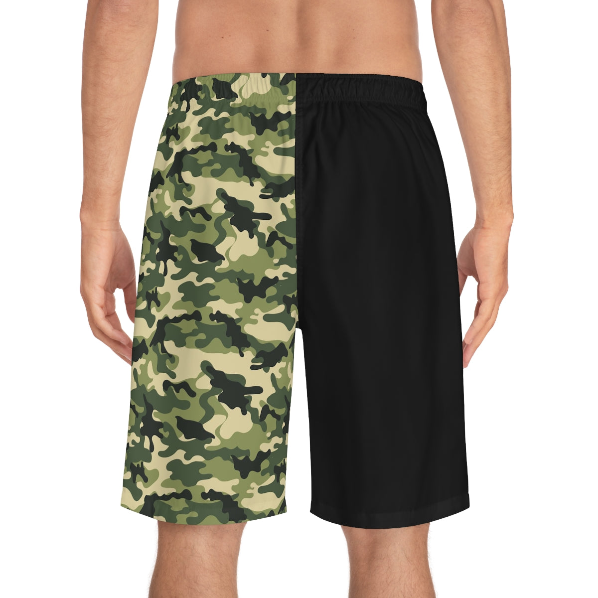 Proud Military Girlfriend Camoflauge Board Shorts-Phoenix Styles