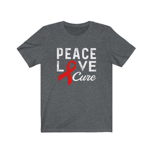 Peace Love Cure Unisex Jersey Short Sleeve Tee-Phoenix Styles