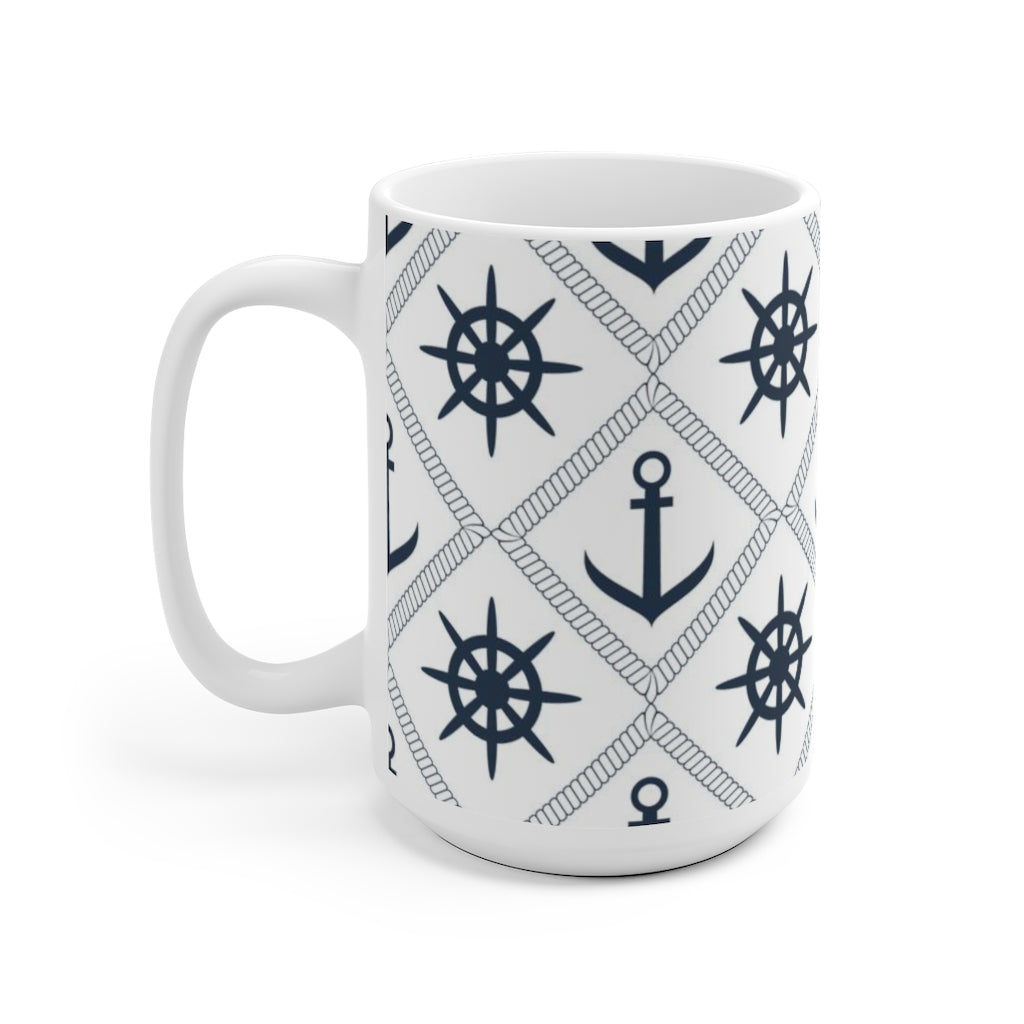 Anchor And Steering Wheel Mug-Phoenix Styles