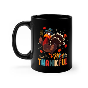 Mister Thankful Black Mug 11oz-Phoenix Styles