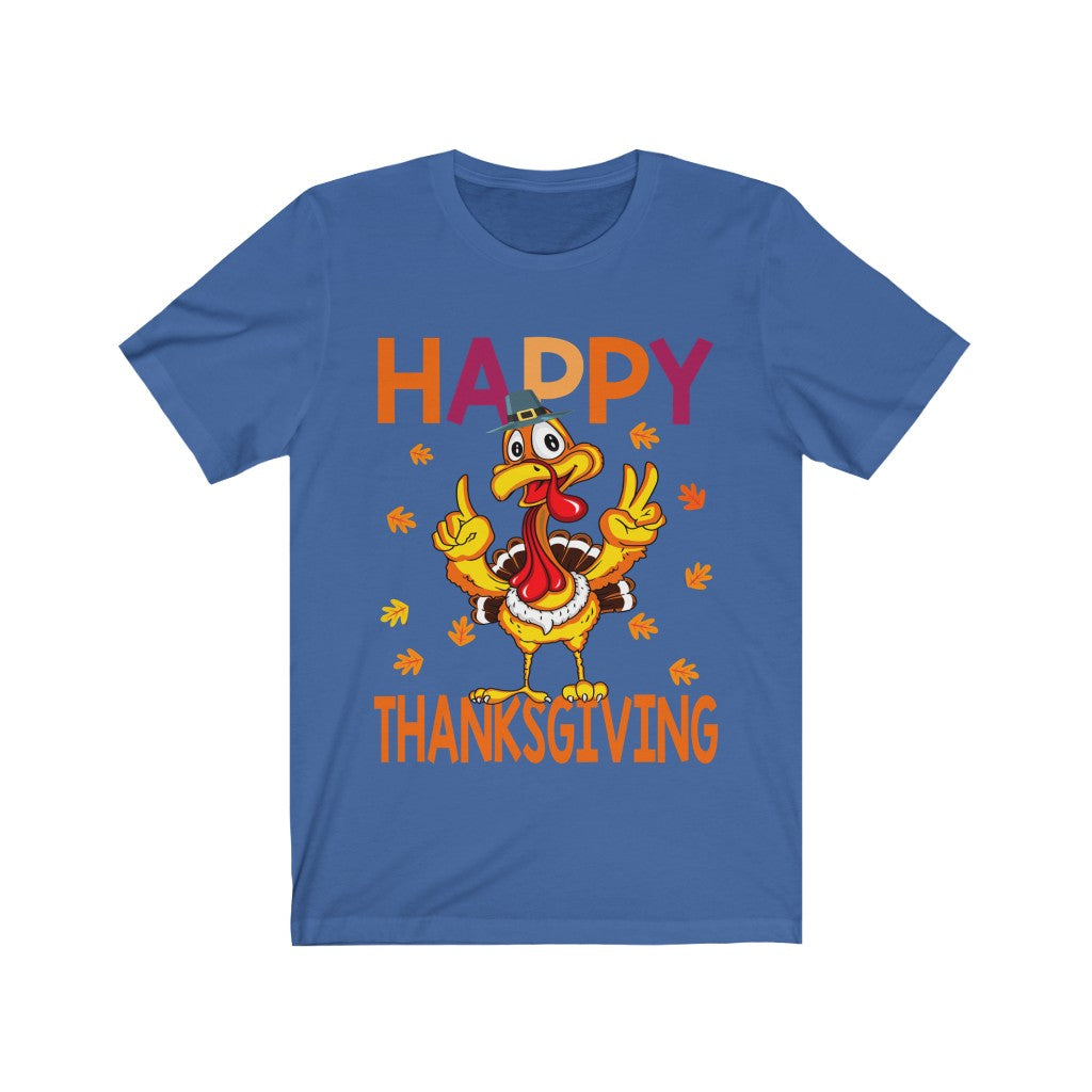 Happy Thanksgiving Unisex Jersey Short Sleeve Tee-Phoenix Styles