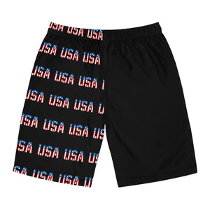 Proud Veteran Dad USA Men's Board Shorts-Phoenix Styles