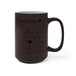 Valentine Day Color Changing Mug - Magic Mug - Unique Coffee Mug - Ceramic Coffee Mug - Valentines Day Mug - Best Friend Gift-Phoenix Styles