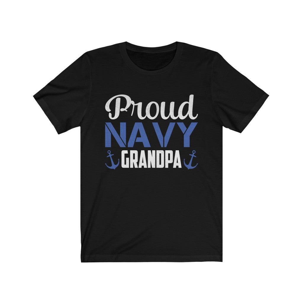 Proud Navy Grandpa Unisex Jersey Short Sleeve Tee-Phoenix Styles