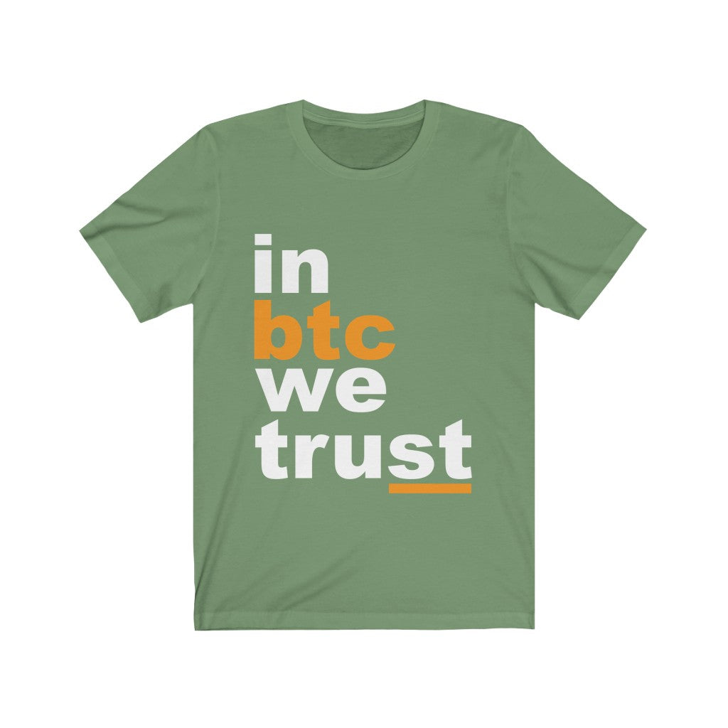 In Btc We Trust Unisex Jersey Short Sleeve Tee-Phoenix Styles