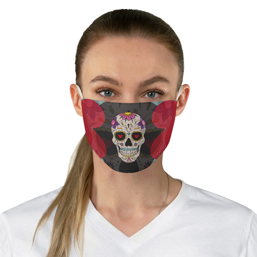 Sugar Skull Fabric Face Mask-Phoenix Styles