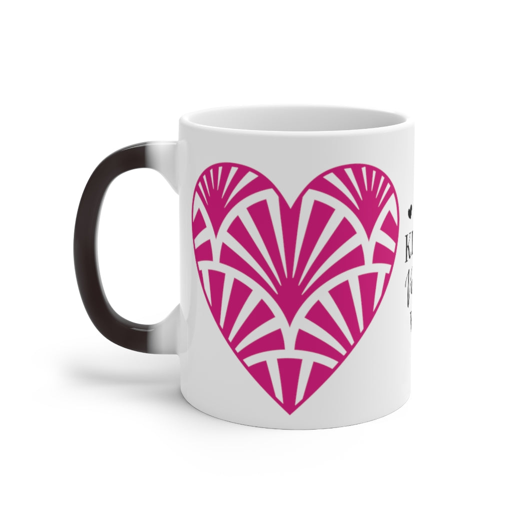 Love Kisses Valentine Wishes Color Changing Mug-Phoenix Styles