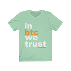 In Btc We Trust Unisex Jersey Short Sleeve Tee-Phoenix Styles