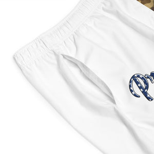 Proud Veteran Camo Shoes White Board Shorts-Phoenix Styles