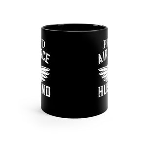 Proud Air Force Husband Black Mug 11oz-Phoenix Styles