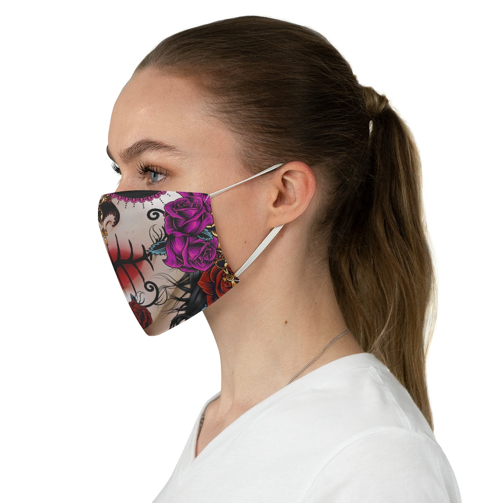 Sugar Skull Fabric Face Mask-Phoenix Styles