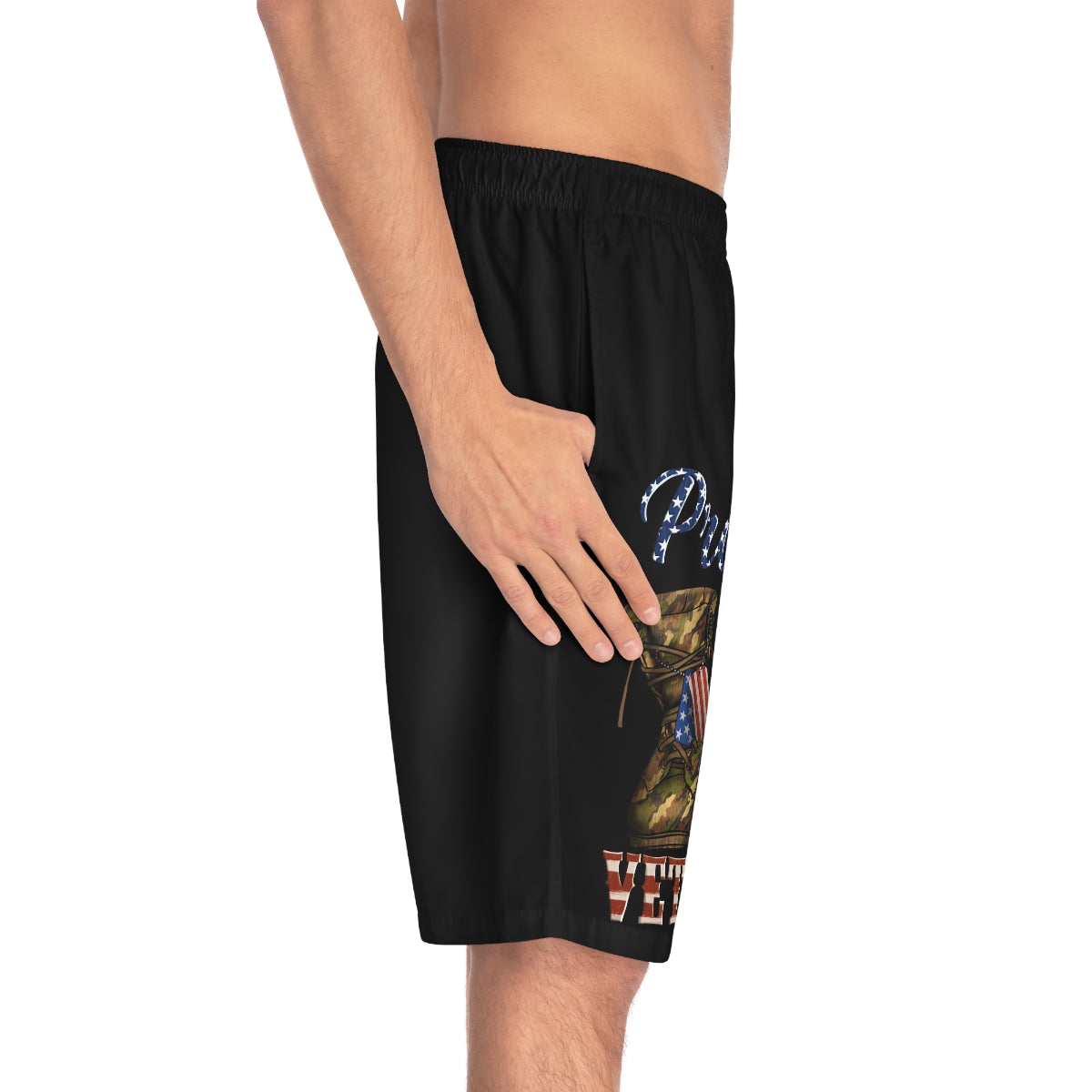 Proud Veteran Camo Shoes Board Shorts-Phoenix Styles