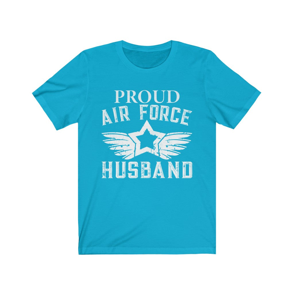 Proud Air Force Husband Jersey Short Sleeve Tee-Phoenix Styles