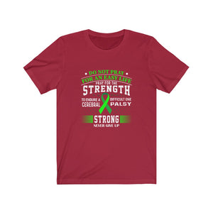 Pray For Strength- Cerebral Palsy Unisex Jersey Short Sleeve Tee-Phoenix Styles