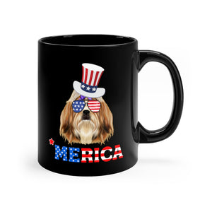 Shih Tzu Black Mug 11oz-Phoenix Styles