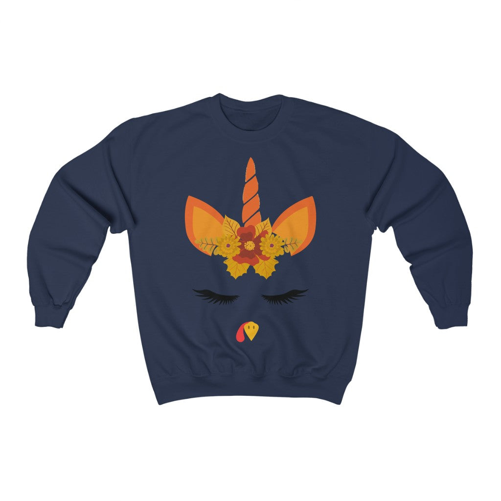 Thanksgiving Unicorn Heavy Blend™ Crewneck Sweatshirt-Phoenix Styles