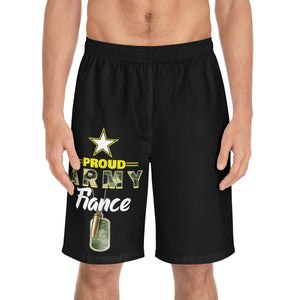 Proud Army Fiance Board Shorts-Phoenix Styles