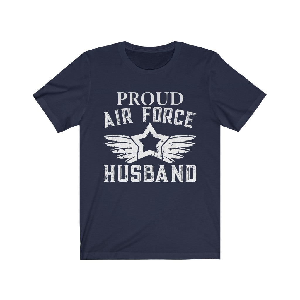 Proud Air Force Husband Jersey Short Sleeve Tee-Phoenix Styles