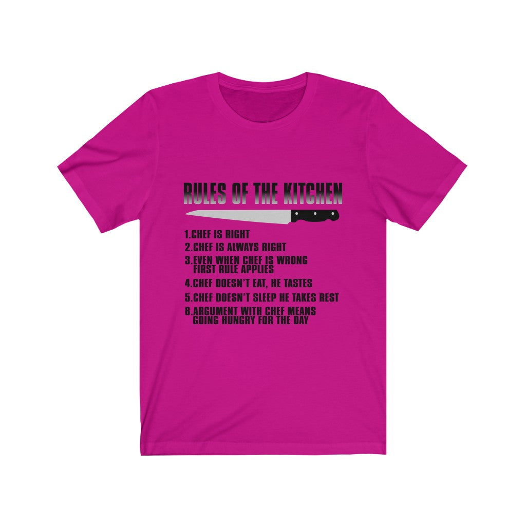 Rules Of The Kitchen Unisex Jersey Short Sleeve Tee-Phoenix Styles